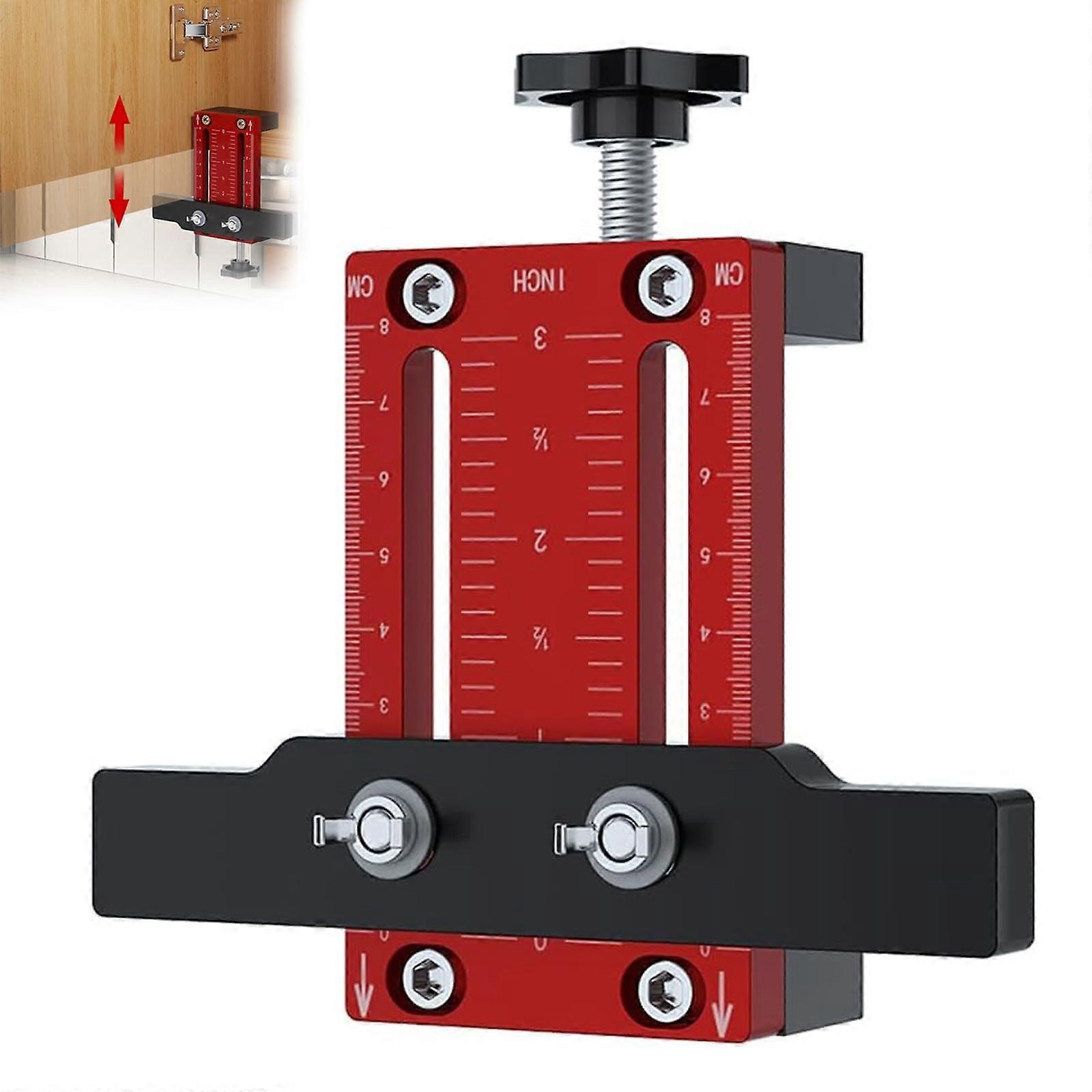 Adjustable Cabinet Hardware Jig for Door Installation, MultiUse Cabinet Installation Tool 1pc