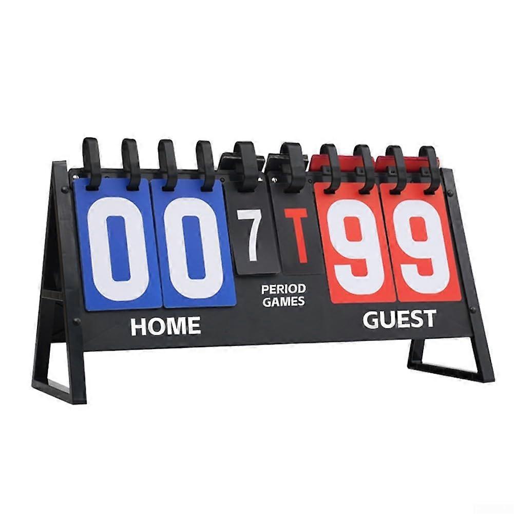 Waterproof Tabletop Flip Scoreboard 6 Digit for MultiSport Games Sun Damage Resistant