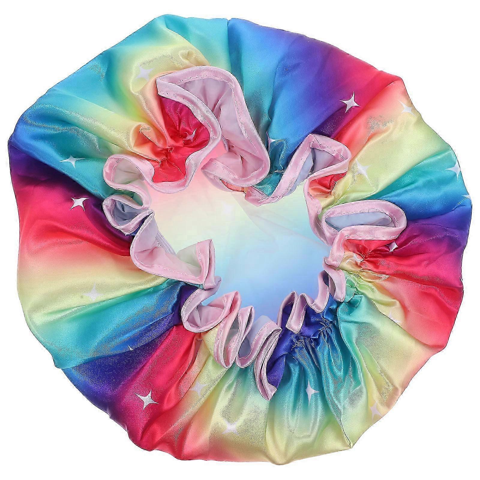 Women Shower Caps Multi-Function Bath Cap for Use 5Pcs Bundle