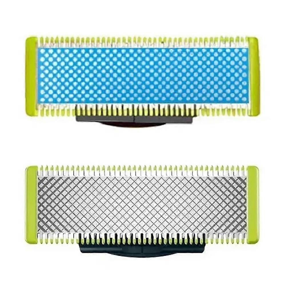 2PCS Replacement Blade for OneBlade Beard Shaver Head Trimmer Blade Razor Blade Trimmer Shaver Replacement Kit