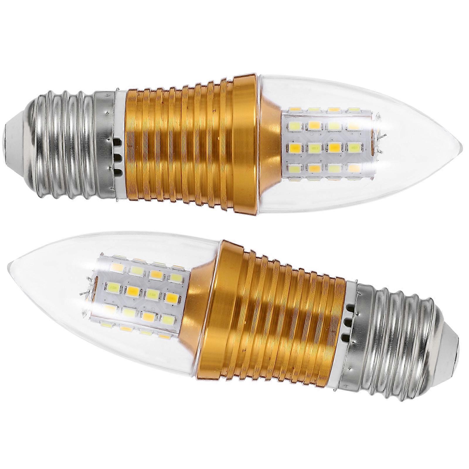 Smart LED Bulb LED Candle Light Bulb with Color Changing Function 2Pcs Golden