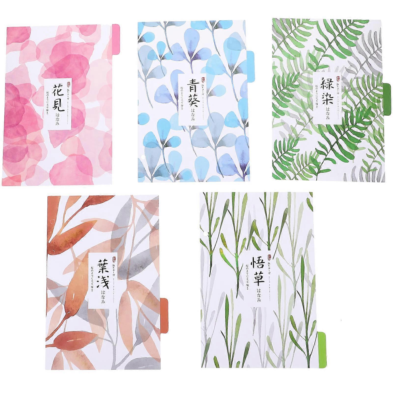 Binder Dividers for Notebooks Flower Pattern with 2 Books Included