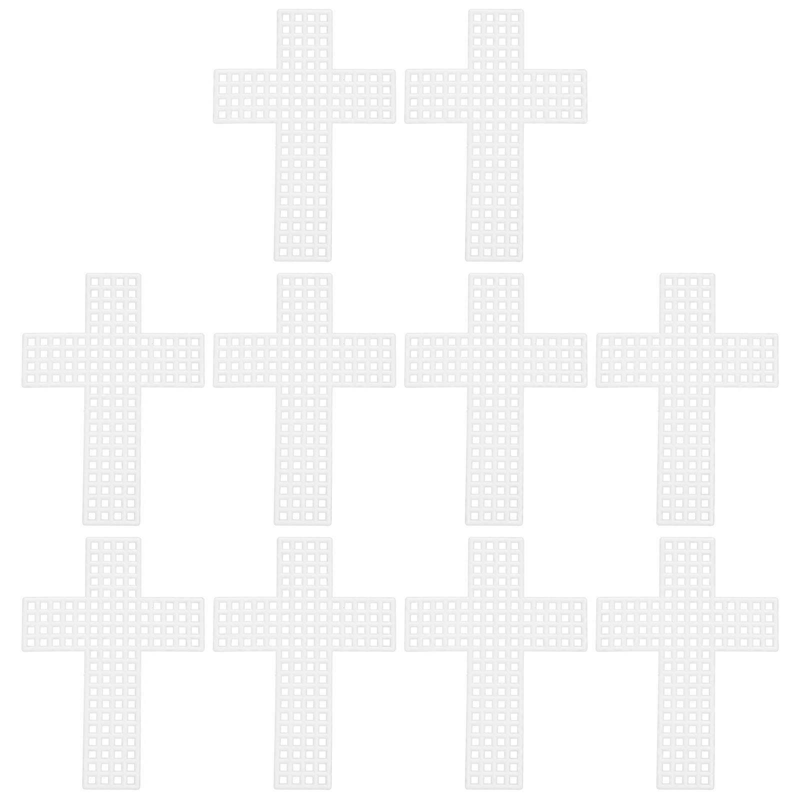 Cross Stitch Plastic Canvas Sheets for Cross Stitch 10Pcs White Durable Mesh