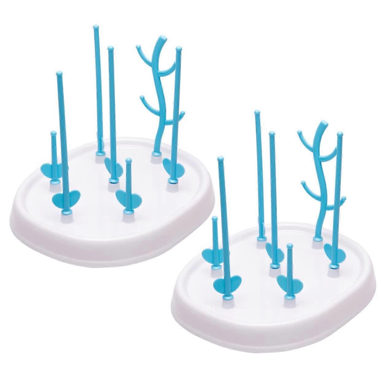 Baby Bottle Drying Rack Set with SpaceSaving Layout and Detachable Stand for Multiple Bottles