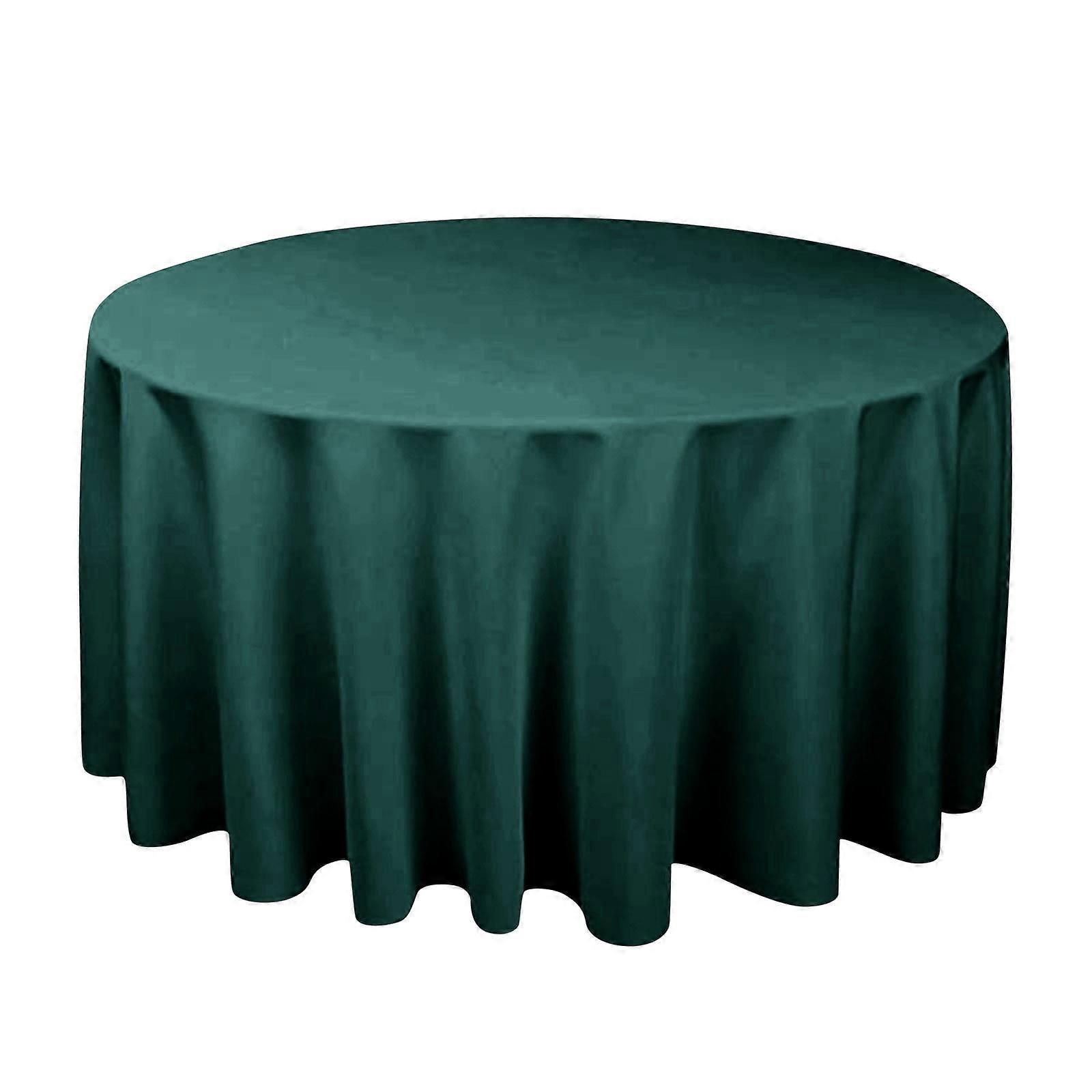 Thick Plain Cloth Solid Color Round Tablecloth Party Supplies