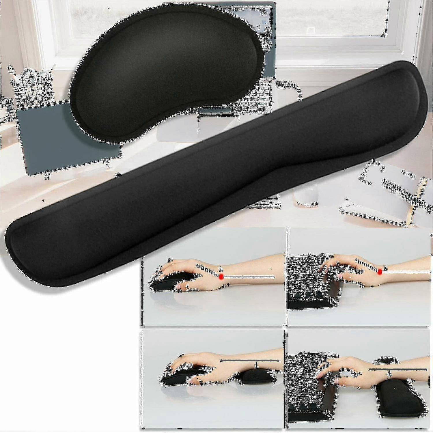 Memory Foam Wrist Wrist Mouse Pad Set