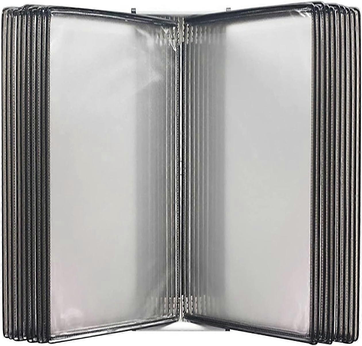 Document Display Rack, Wall Mount Reference Organizer with 20Page DoubleSided A4 Design for Quick Office Access