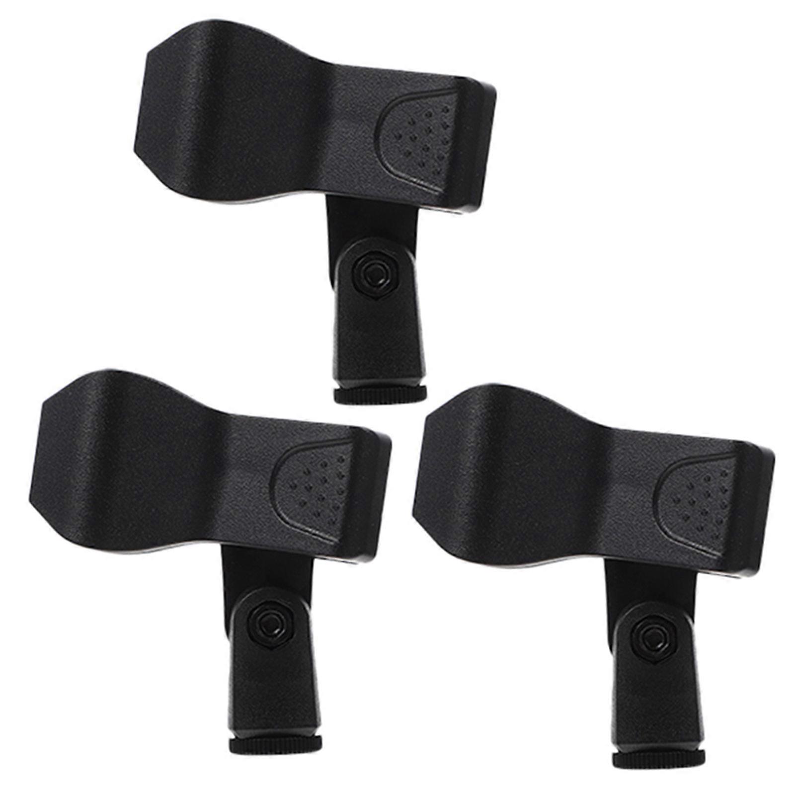Universal Microphone Clamp Holder for Durable Use 9Pcs Set Black