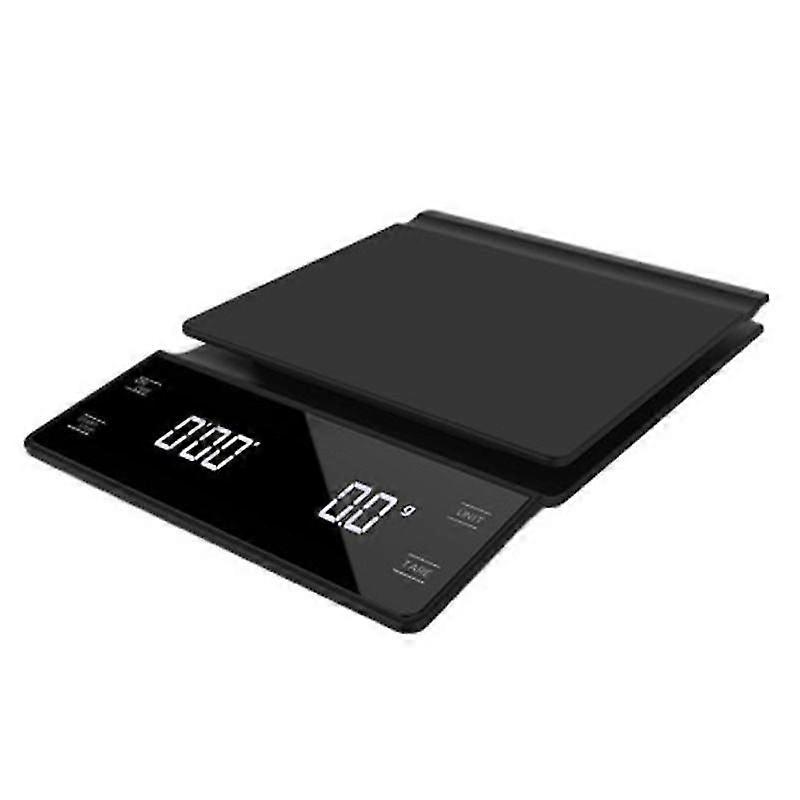 LED Display Precision Coffee Bean Food Electronic Scale Timer Measuring Tool