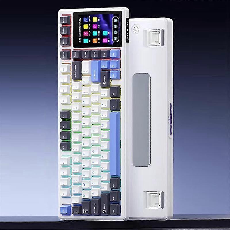 AULA Smart Touch Screen Tri-Mode Mechanical Keyboard