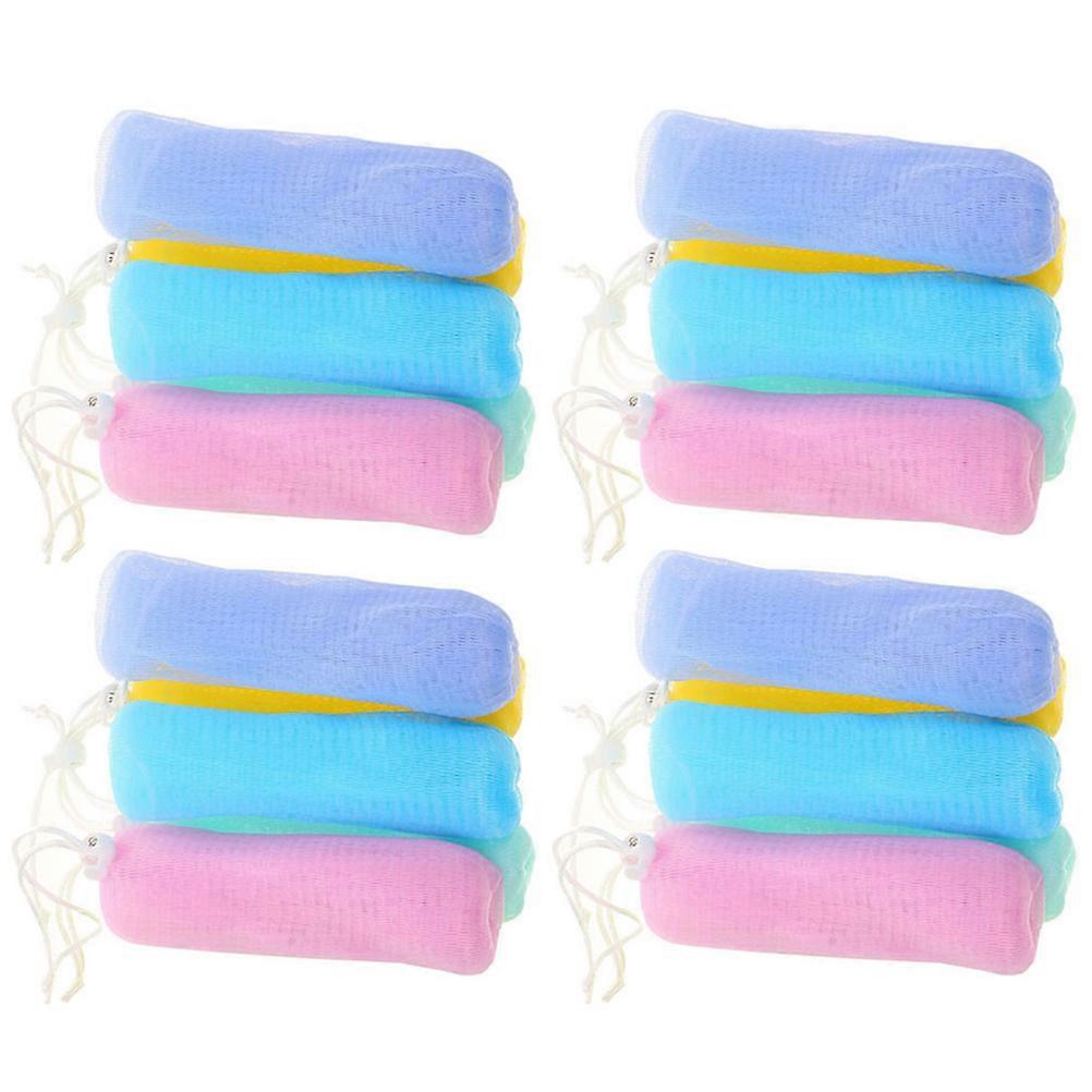 Multilayer Exfoliating Mesh Soap Pouch for Foaming Nets 80Pcs Assorted Color