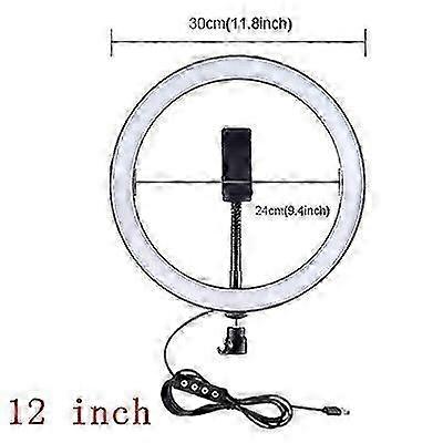 LED Light Light Ring, 10/12 Inch, Dimerizable, Selfie, Bloggers, Vlogging, Video