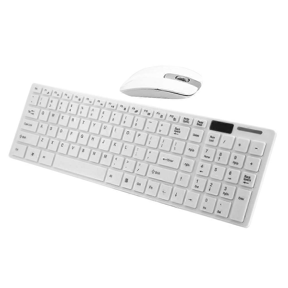 Wireless Keyboard Mouse for Computer Use Ultra-Thin Keyboard 2.4g