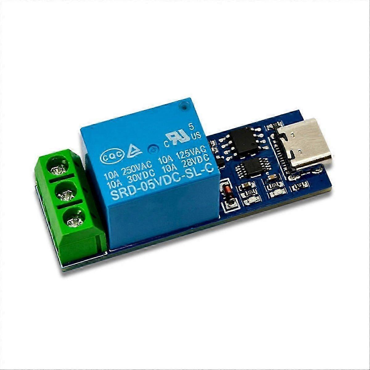 DC USB Relay Module TYPE-C Interface with Overcurrent Protection