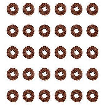 30pcs Water Plant Fixed Ring Pottery Gravity Ring Fish Tank Grass Ring(Dark Red)