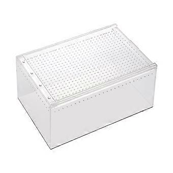 Ménage Snake Cage Transparent Cricket Keeper Multi-fonction Breeder Box Reptile Accessoire