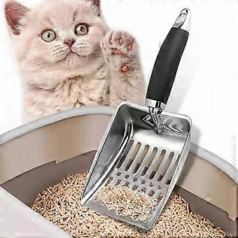 Cat Litter Scoop Metal Scooper-Sifter Shovel,Long Cleaning Tool Fully Openworked