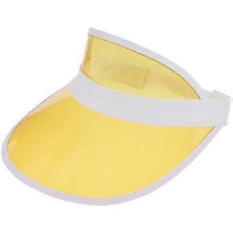 zonneklep hoed gekleurde zonnehoed decoratieve outdoor hoed brede rand zonneklep hoed plastic zonnehoed