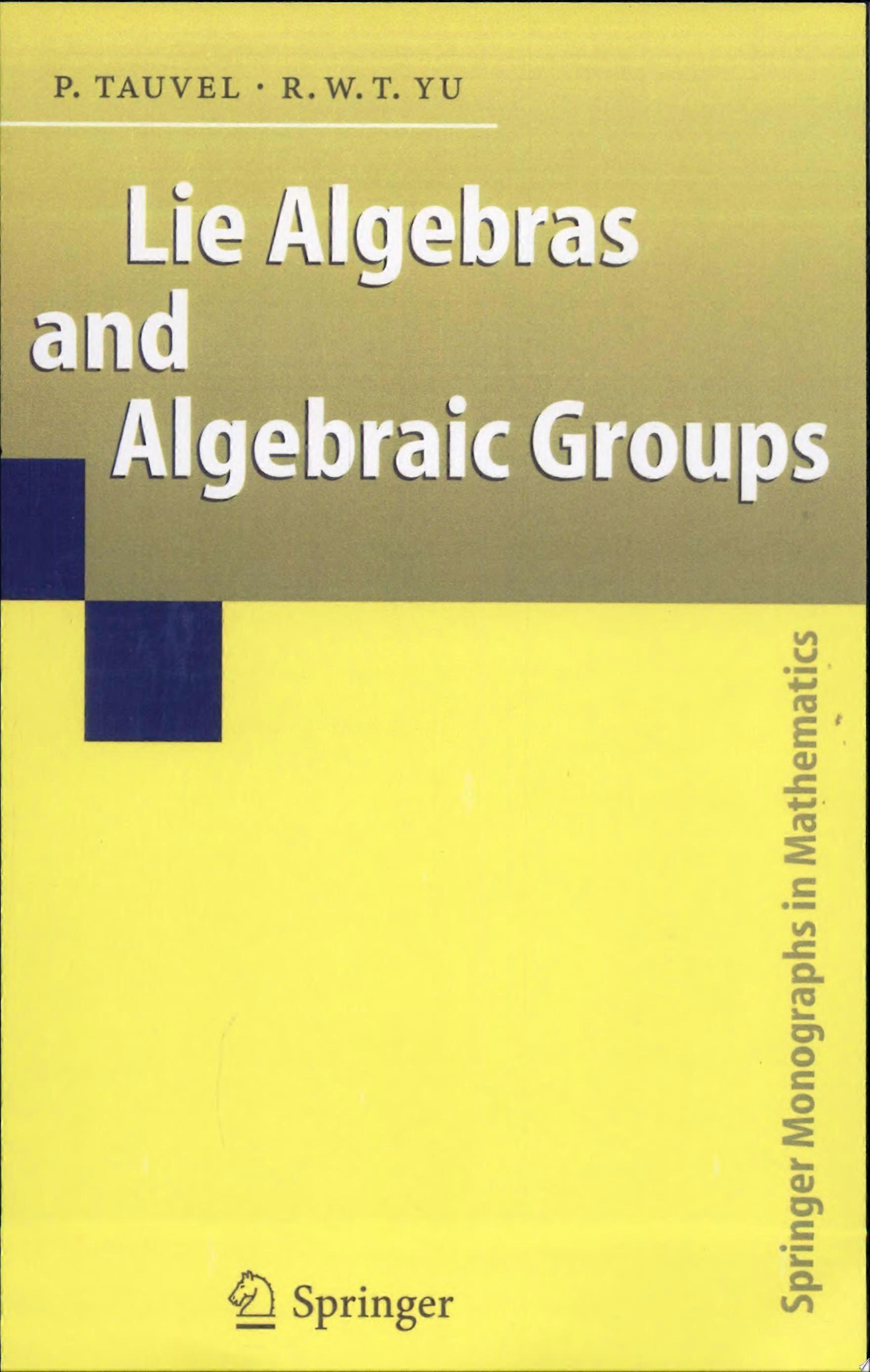 Lie algebras and algebraic groups