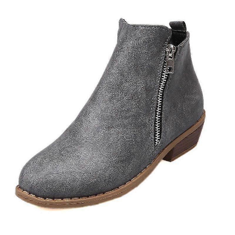Women's Non Slip Round Toe Ankle Boots