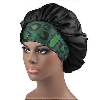 Newly Women's Satin Solid Sleeping Hat Night Sleep Cap Hair Care Bonnet Nightcap For Women Men Unisex Cap