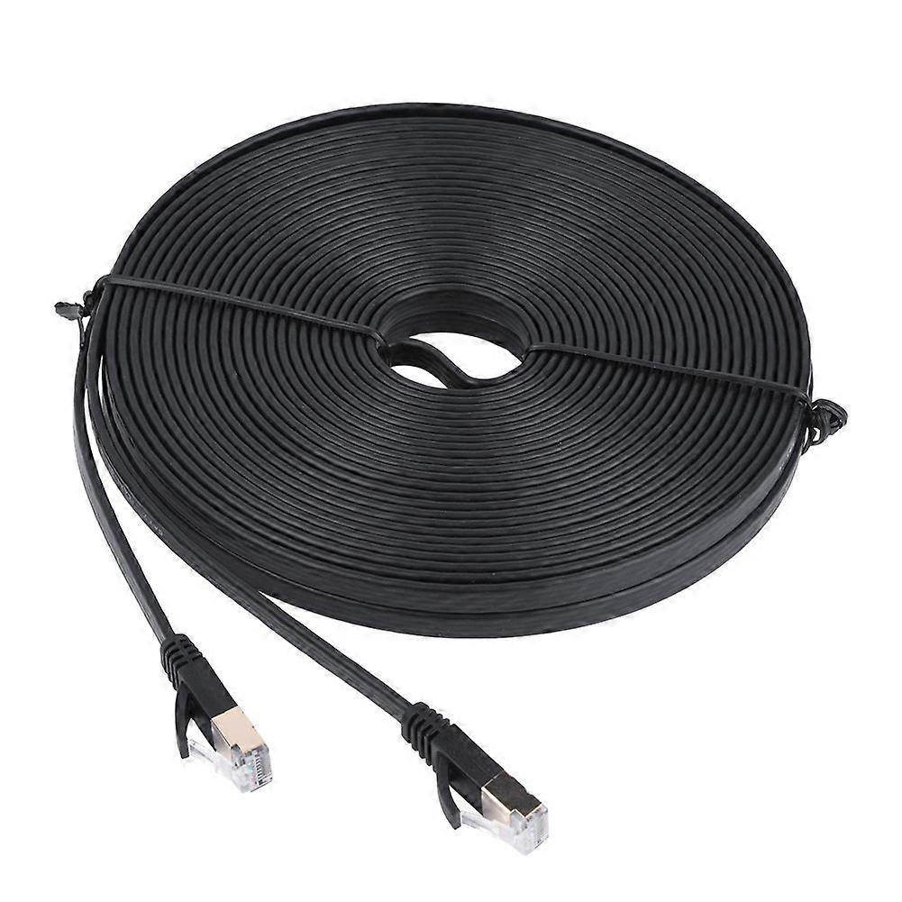 CAT7 RJ45 600MHz Patch Shielded Lan Network Cable Flat Ethernet Cablu 10m