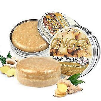 3pcs Ginger Hair Regrowth Shampoo Bar, Jabón de barra de champú de jengibre, Champú de barra de jengibre para el crecimiento del cabello, orgánico natural