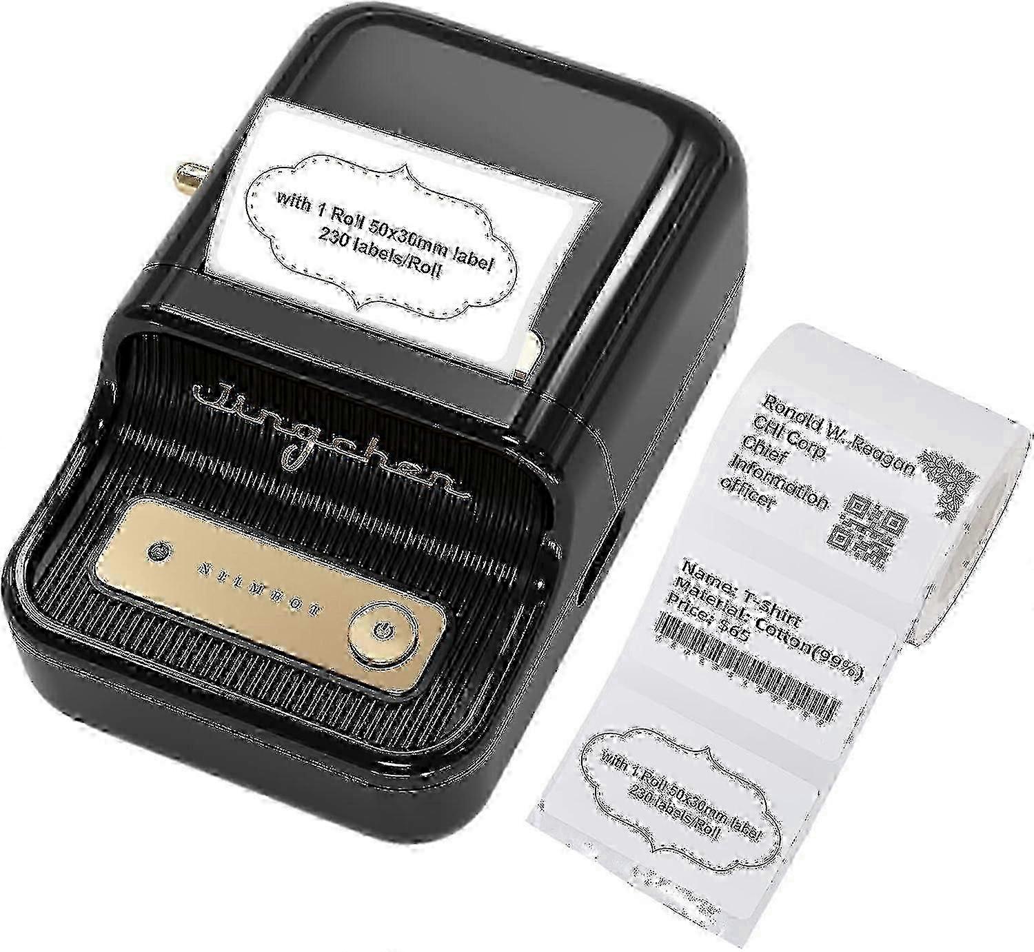Label Maker Machine,bluetooth Barcode Label Printer Printing Size 20-50mm,compatible With Ios Andr