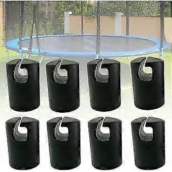 Tapa de trampolín Tapa de extremo de trampolín Gancho de trampolín Piezas de repuesto de trampolín Accesorios de trampolín Tapa de poste para trampolín Piquetas de red 32 MM 8 piezas Blac 