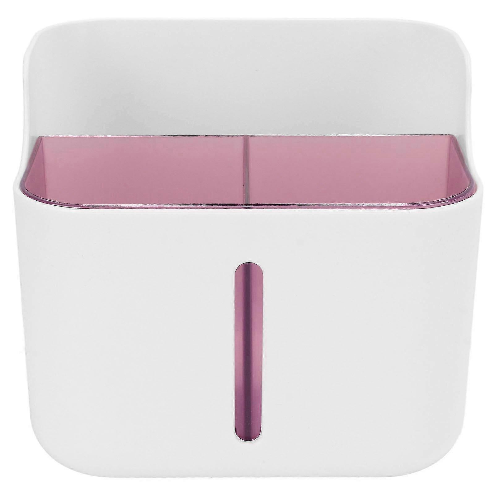 Large Capacity Double Layer Desktop Storage Box - Multifunctional Cosmetics Clutter Rack - Easy Cleaning - Purple