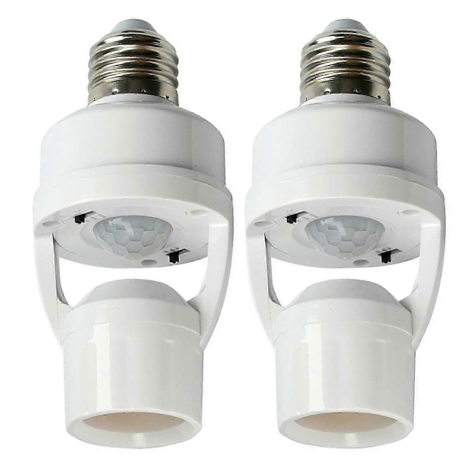 E27 Motion Sensor LED Bulb Holder - Wireless Smart Socket with Infrared Technology for Hands-Free Lighting