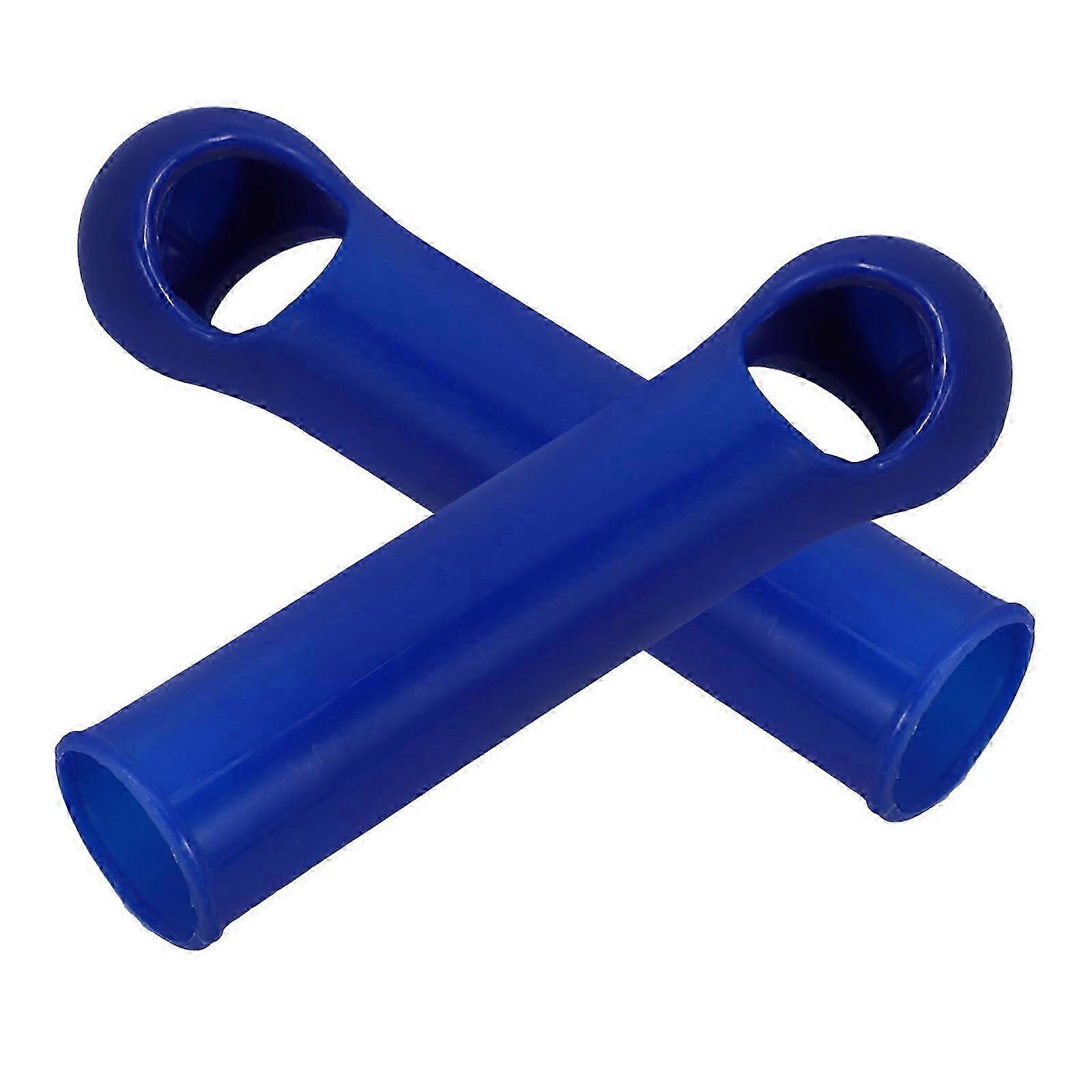 Plastic Broom Handle Replacement Grip compatible with Dustpan Tools 10Pcs Blue
