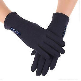 / Fashion Women Gloves Autumn Winter Simple Furry Warm Mitts Full Finger Mittens Outdoor Sport Female Touch Screen Glove