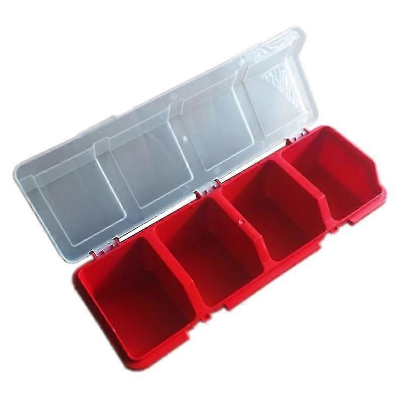 Toolbox Parts Storage Box Plastic Compartment With Cover Hardware Tool Box Multi-function Combination Classification Screw Box Component Sorting Orga