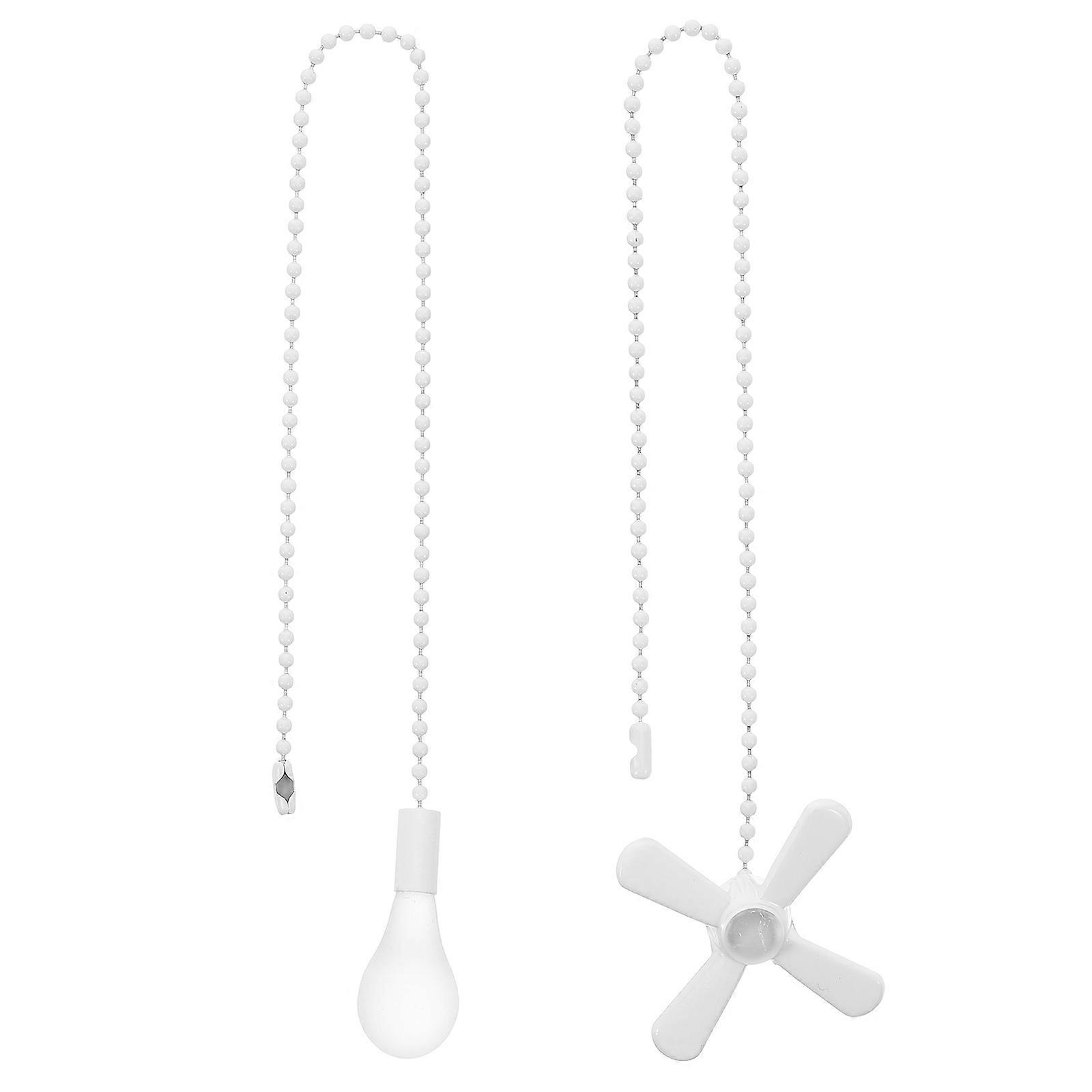 2pcs Fan Chain Pull: Decorative Pull Chain Extender For Ceiling Lights - Creative Extender String For Ceiling Fan Or Light