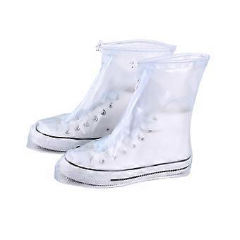 Waterproof Shoe Covers NonSlip Thickened Overshoes for Rain and Snow Reusable Unisex Size L