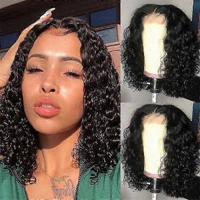 Black Small Screw Fluffy Explosive Wig