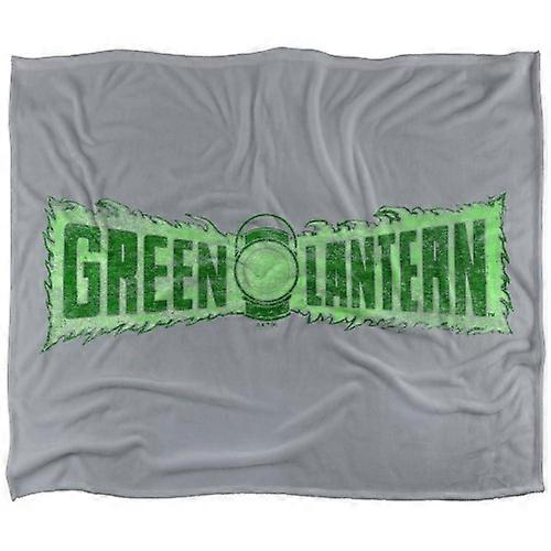 Green Lantern Text Logo Soft Touch Blanket