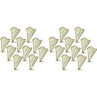 20X miniatureharpe, miniature musikinstrumentmodel, miniharpemodelvedhæng til musikfest, boligindretning