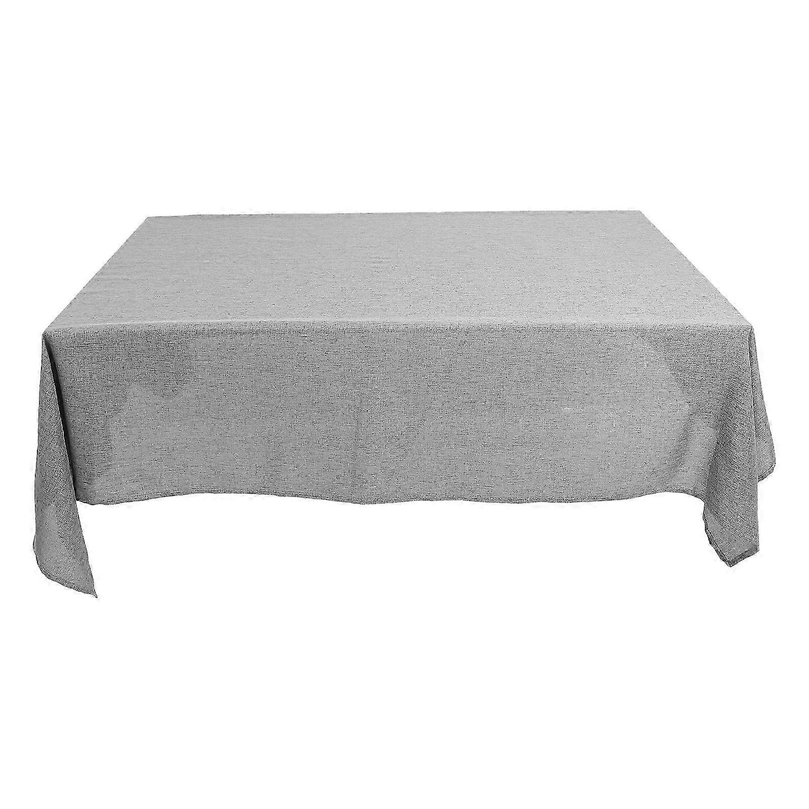 Rectangular Linen Tablecloth Wear-resistant Table Runner Solid-colored Tablecloth Camping Table Cloth