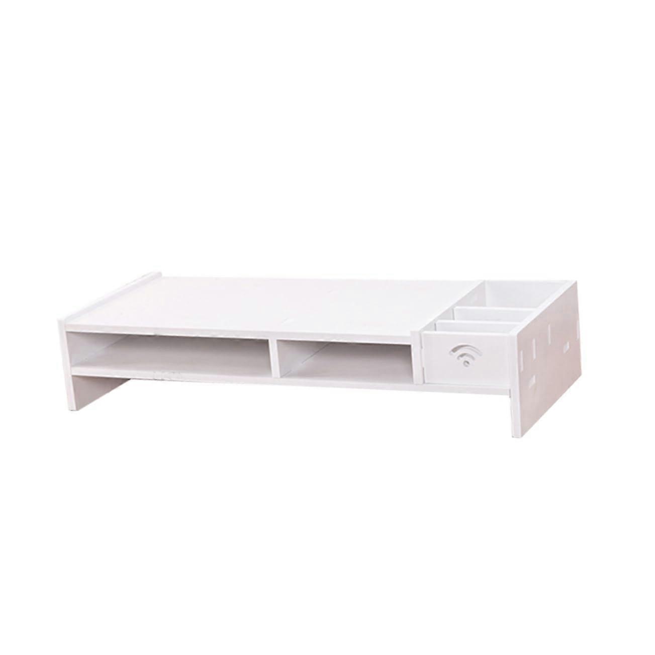 Monitor Stand Riser for Desk with Ergonomic Viewing Height and Storage Space, fits Laptops and Computers