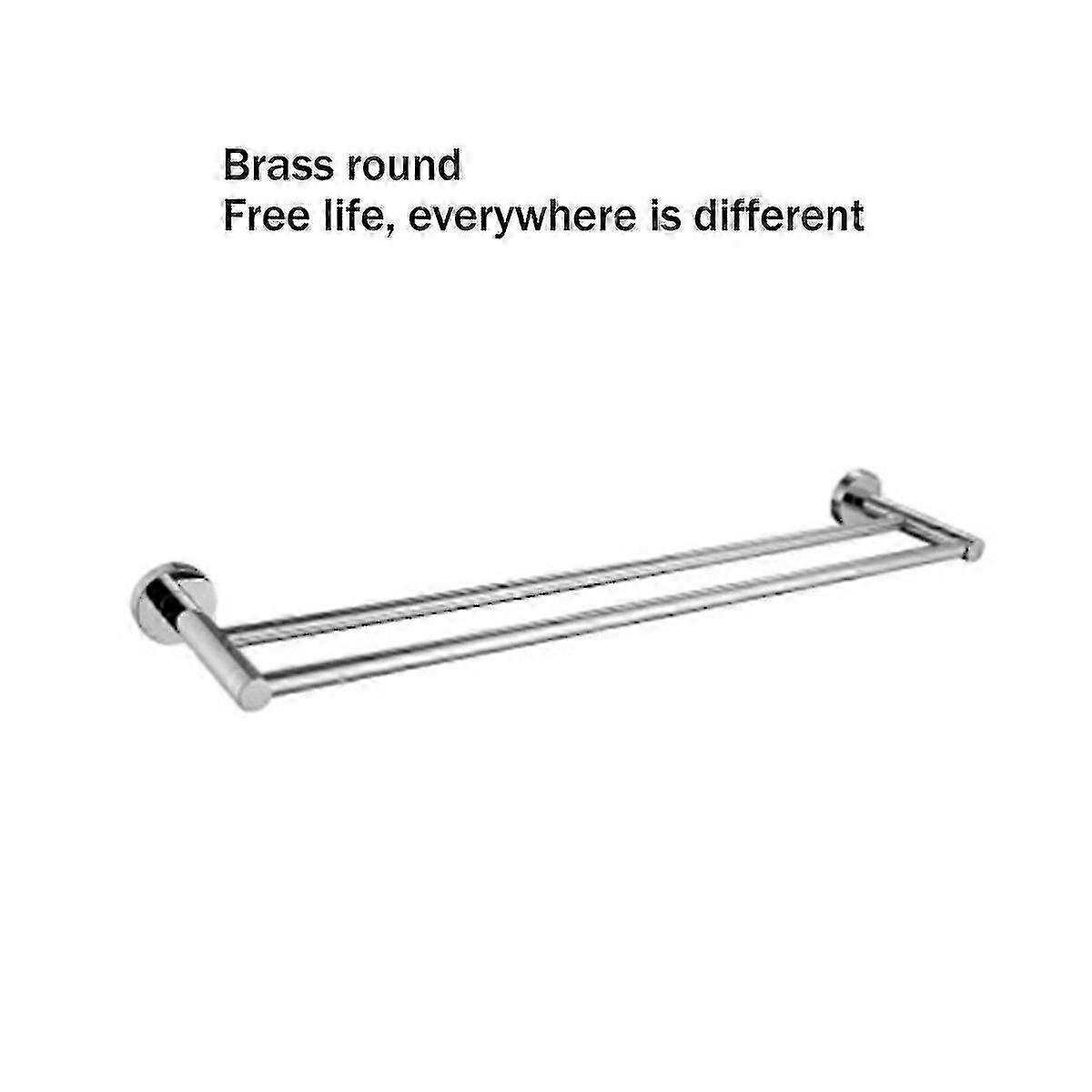 600mm Brushed Chrome Copper Towel Bar