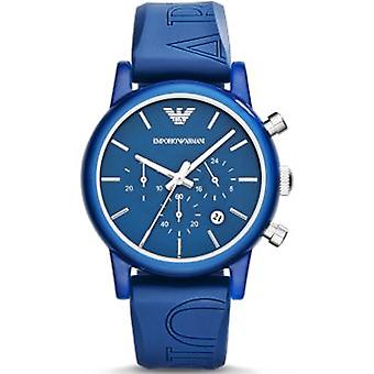 Emporio armani classic gent Quartz Analog Man Watch with AR1058 Silicone Bracelet