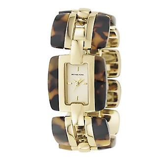 Mkors trend/ Mixed Quartz Analog Women's Watch with MK4200 Gold Plated Stainless Steel Bracelet