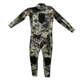 Men's Full Body Wetsuit 3mm CR Neoprene Back Zip Camo for Diving Surfing Snorkeling