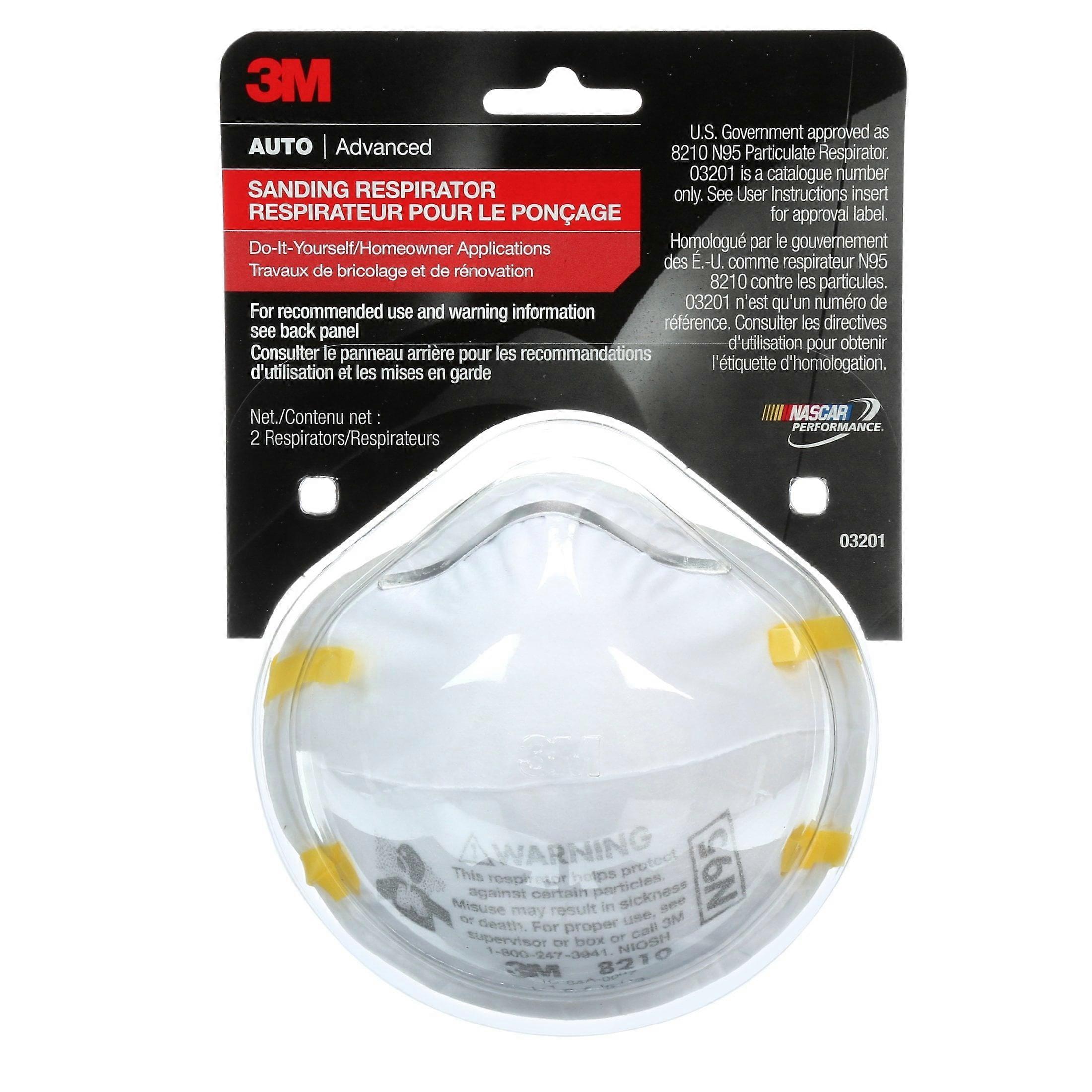 Bondo 3M Sanding Respirator 03201 N95 2-Pack