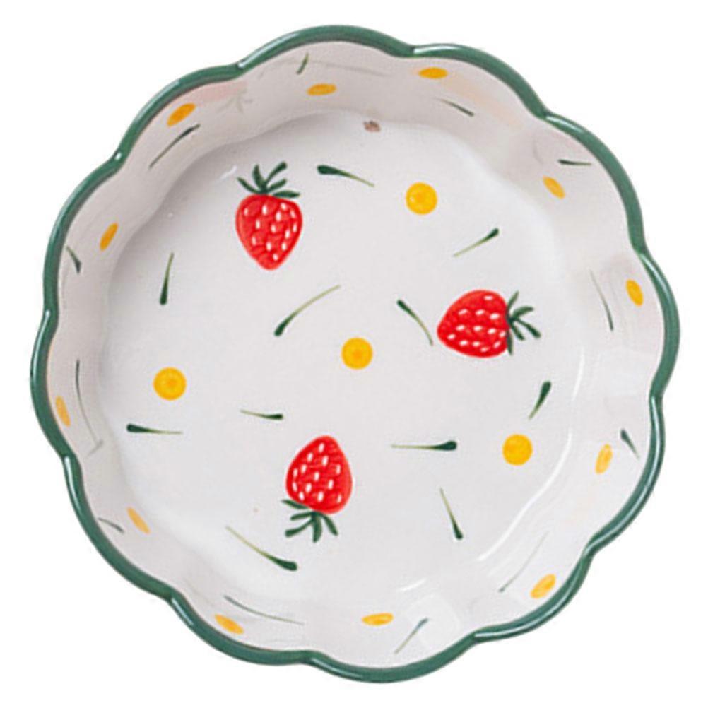 Ceramic Breakfast Bowl with Attractive Wave Pattern 2Pcs Pack