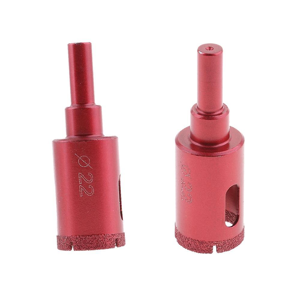 2pcs Diamond Tool Drill Bit  Set Glass Ceramic Marble Tile 22 & 20mm