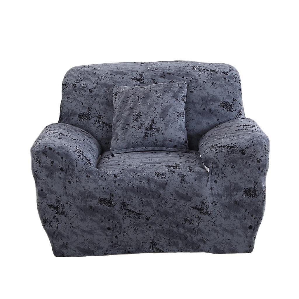 Elastiskt sofföverdrag 4 storlekar Mörkgrå 1-sits 90-140cm