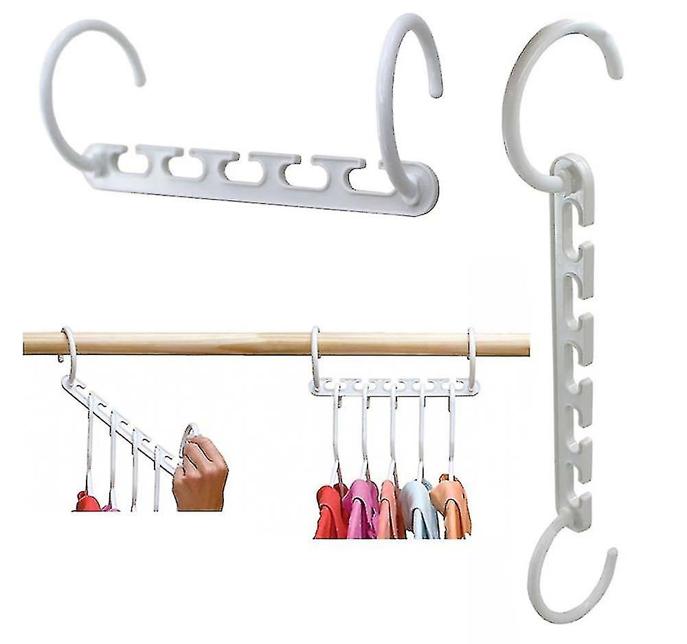 8pcs Saving Space Multi Function Magic Wonder Closet Organizer Hanger Clothes Storage